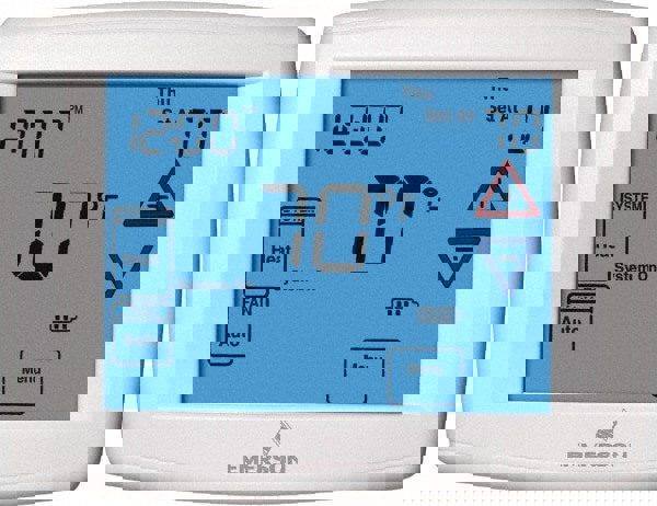 45 to 99&deg;F, 1 Heat, 1 Cool, Programmable Touchscreen Thermostat